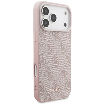 Θήκη για Apple iPhone 18 Pro / 17 Pro, Guess, 4G Classic Logo, Ροζ