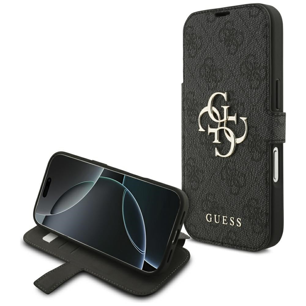 Θήκη για Apple iPhone 18 Pro / 17 Pro, Guess, 4G Μεταλλικό Λογότυπο, Μαύρη