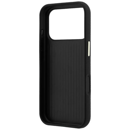 Θήκη για Apple iPhone 18 Pro / 17 Pro, Guess, Μεγάλο Λογότυπο από Ρητίνη με Υφή, Μαύρο