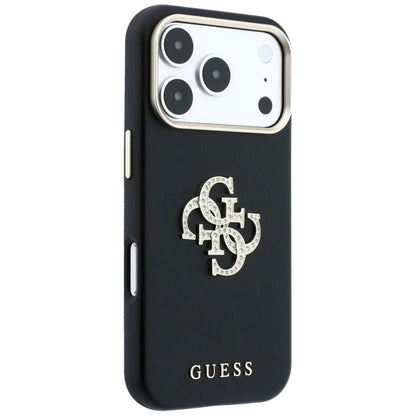 Θήκη για Apple iPhone 18 Pro / 17 Pro, Guess, Smooth Big Strass Logo, Βυσσινί
