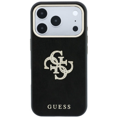 Θήκη για Apple iPhone 18 Pro / 17 Pro, Guess, Smooth Big Strass Logo, Βυσσινί
