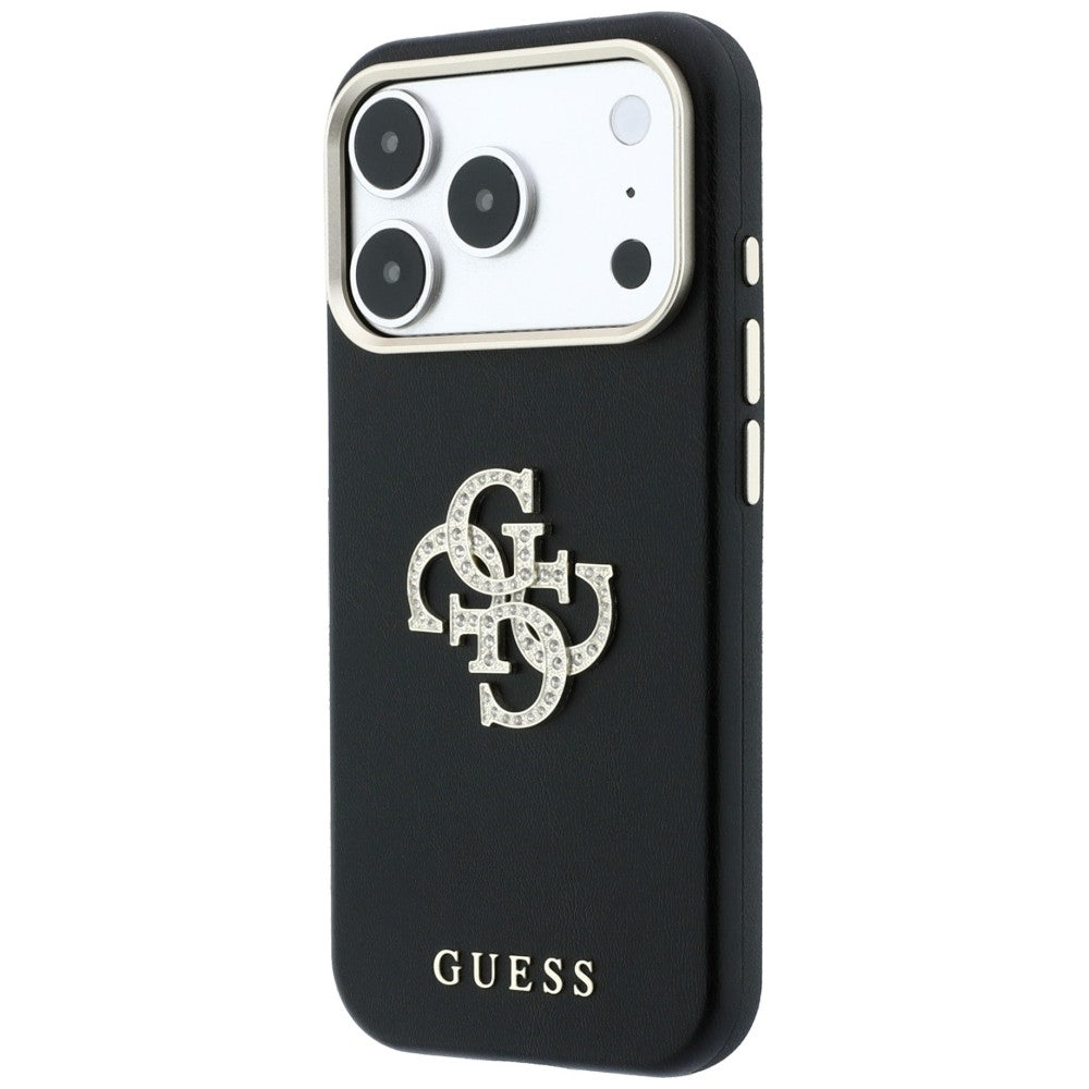 Θήκη για Apple iPhone 18 Pro / 17 Pro, Guess, Smooth Big Strass Logo, Βυσσινί