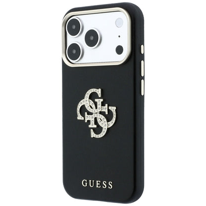 Θήκη για Apple iPhone 18 Pro / 17 Pro, Guess, Smooth Big Strass Logo, Βυσσινί
