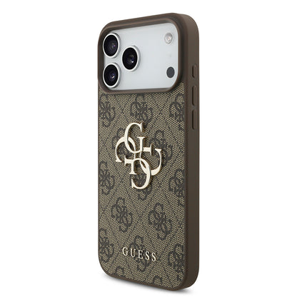 Θήκη για Apple iPhone 18 Pro Max / 17 Pro Max, Guess, 4G Big Logo, Καφέ