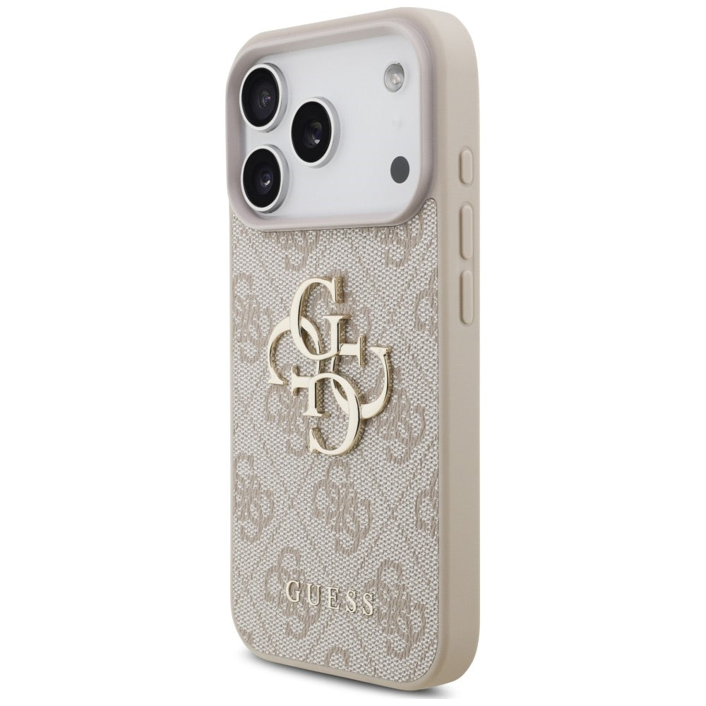 Θήκη για Apple iPhone 18 Pro Max / 17 Pro Max, Guess, 4G Classic Logo με Λουράκι, Ροζ