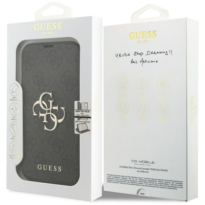 Θήκη για Apple iPhone 18 Pro Max / 17 Pro Max, Guess, 4G Μεταλλικό Λογότυπο, Μαύρο
