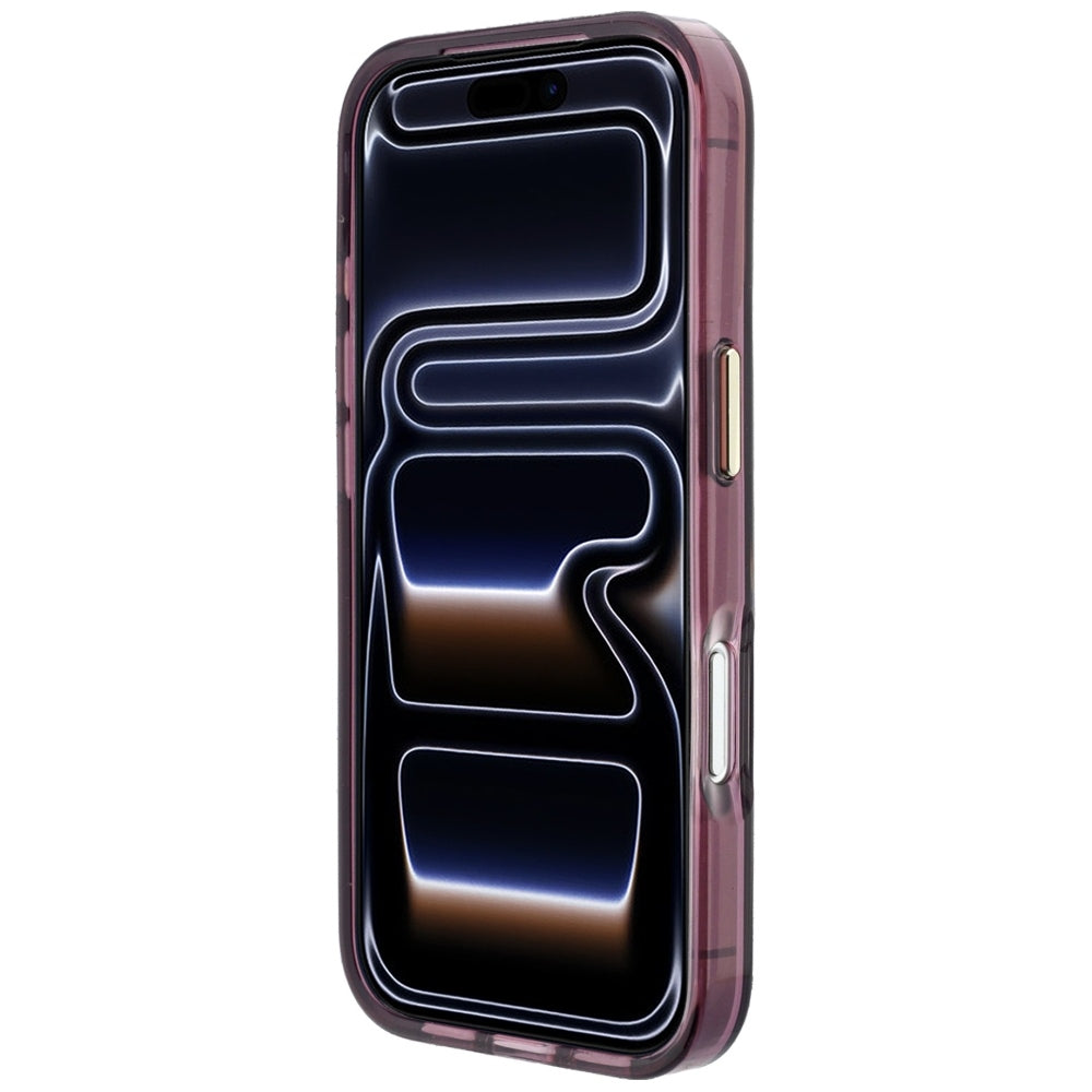 Θήκη για Apple iPhone 18 Pro Max / 17 Pro Max, Karl Lagerfeld, IML Big Signature Resin Logo Metal Frame, Βυσσινί