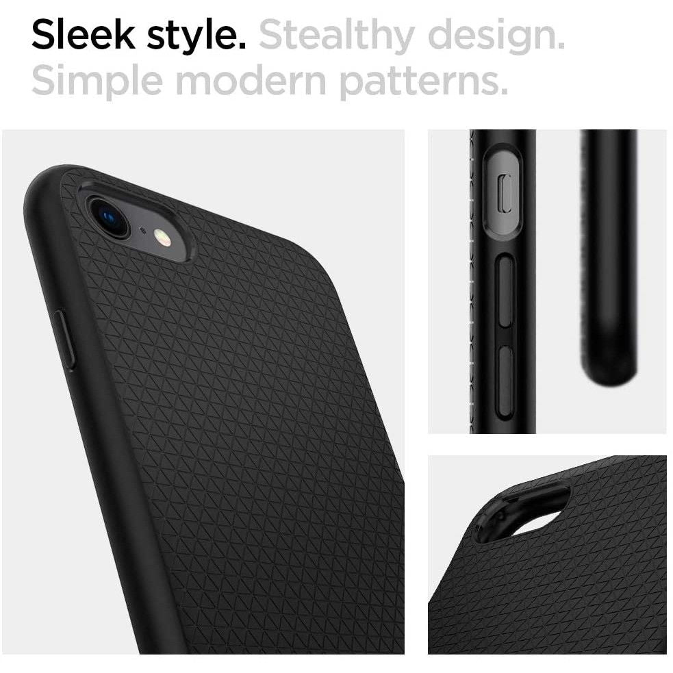 Θήκη για Apple iPhone SE (2022) / SE (2020) / 8 / 7, Spigen, Liquid Air, Μαύρη 042CS20511