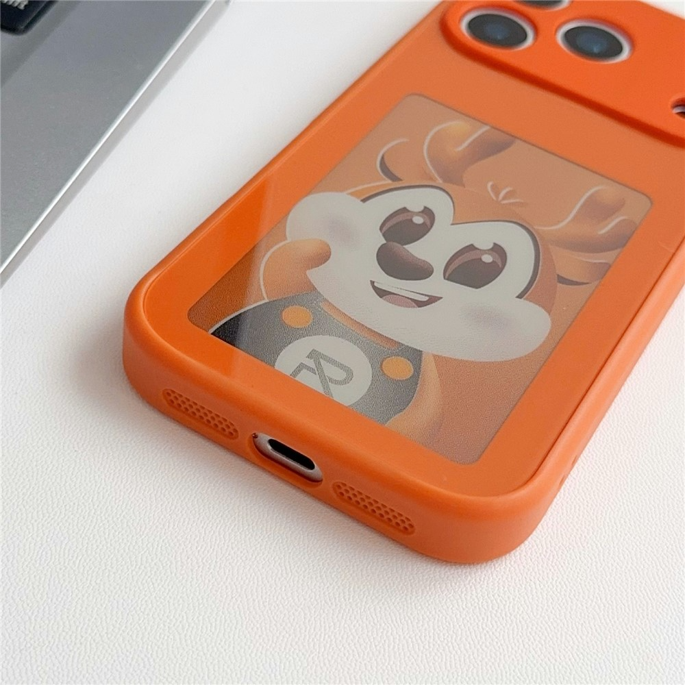 Case for Apple iPhone 17 Pro Max, OEM, Customized E-Ink Display, Orange