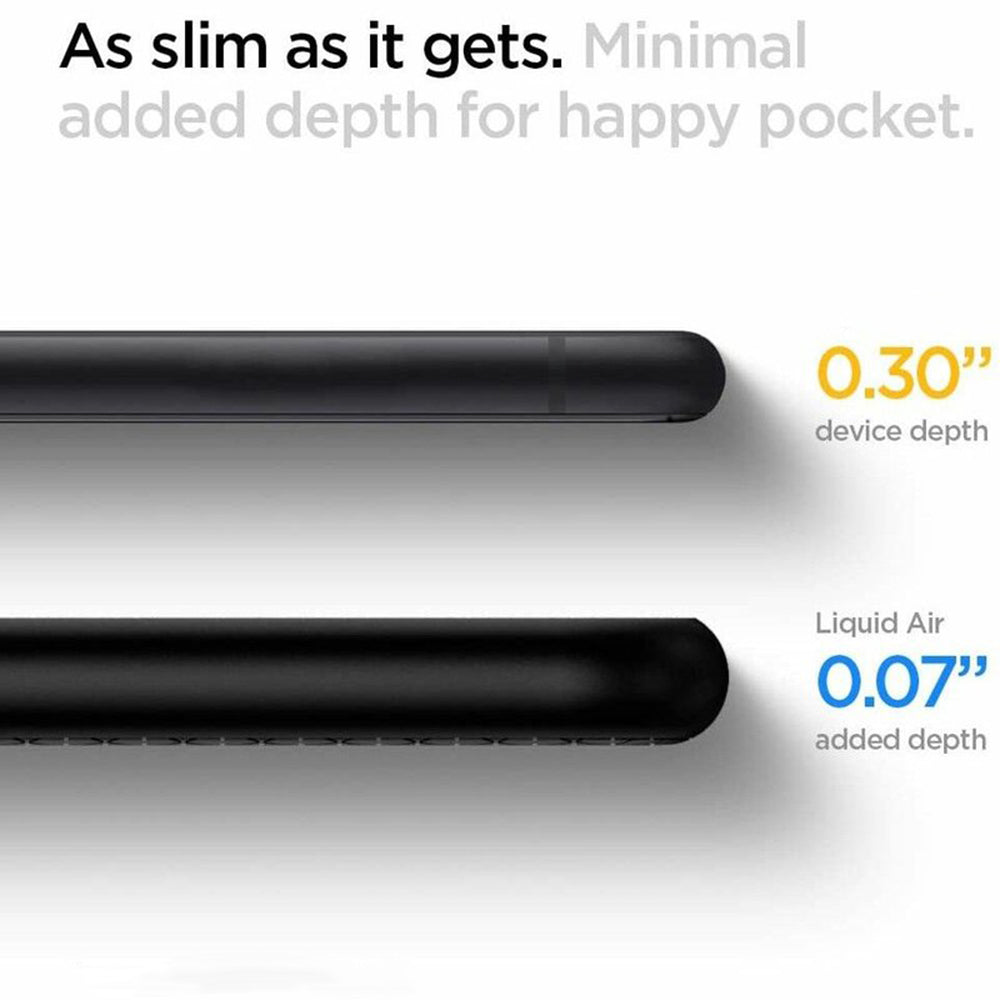 Θήκη για Apple iPhone SE (2022) / SE (2020) / 8 / 7, Spigen, Liquid Air, Μαύρη 042CS20511