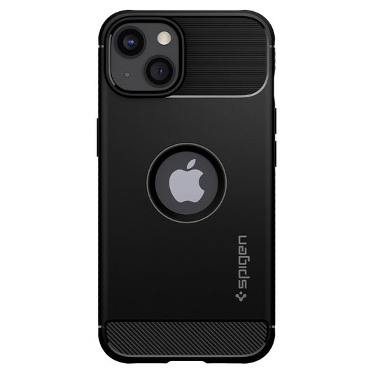 Θήκη για Apple iPhone 13, Spigen, Rugged Armor, Μαύρη ACS03518