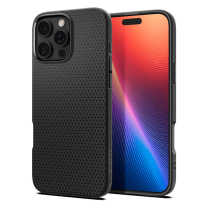 Case for Apple iPhone 16 Pro, Spigen, Liquid Air, Matte Black ACS08117