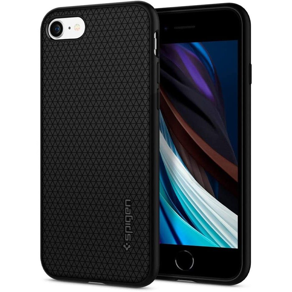 Θήκη για Apple iPhone SE (2022) / SE (2020) / 8 / 7, Spigen, Liquid Air, Μαύρη 042CS20511