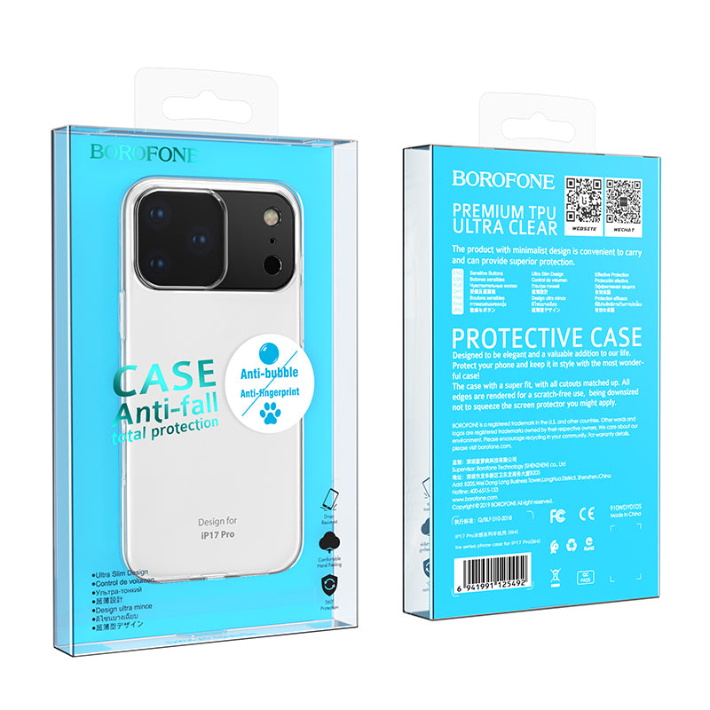 Θήκη για Apple iPhone 17 Pro Max, Borofone, BI4 Ice, Διαφανής