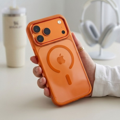 Θήκη για Apple iPhone 18 Pro / 17 Pro, Tech-Protect, Magmat CC, Πορτοκαλί Διαφανής