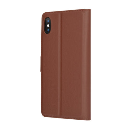 Case for Apple iPhone XS Max, Techsuit, Leather Folio, Brown