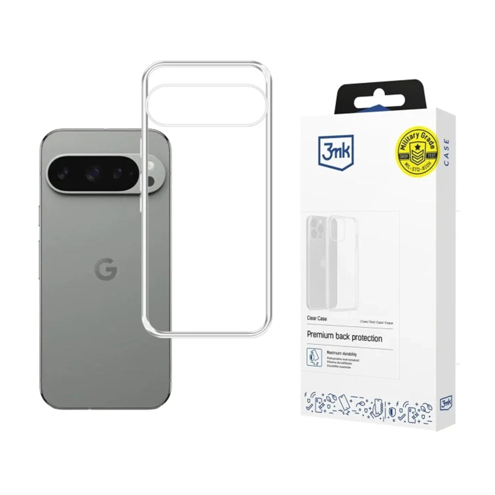 Case for Google Pixel 10 Pro / 10, 3MK, Clear, Transparent