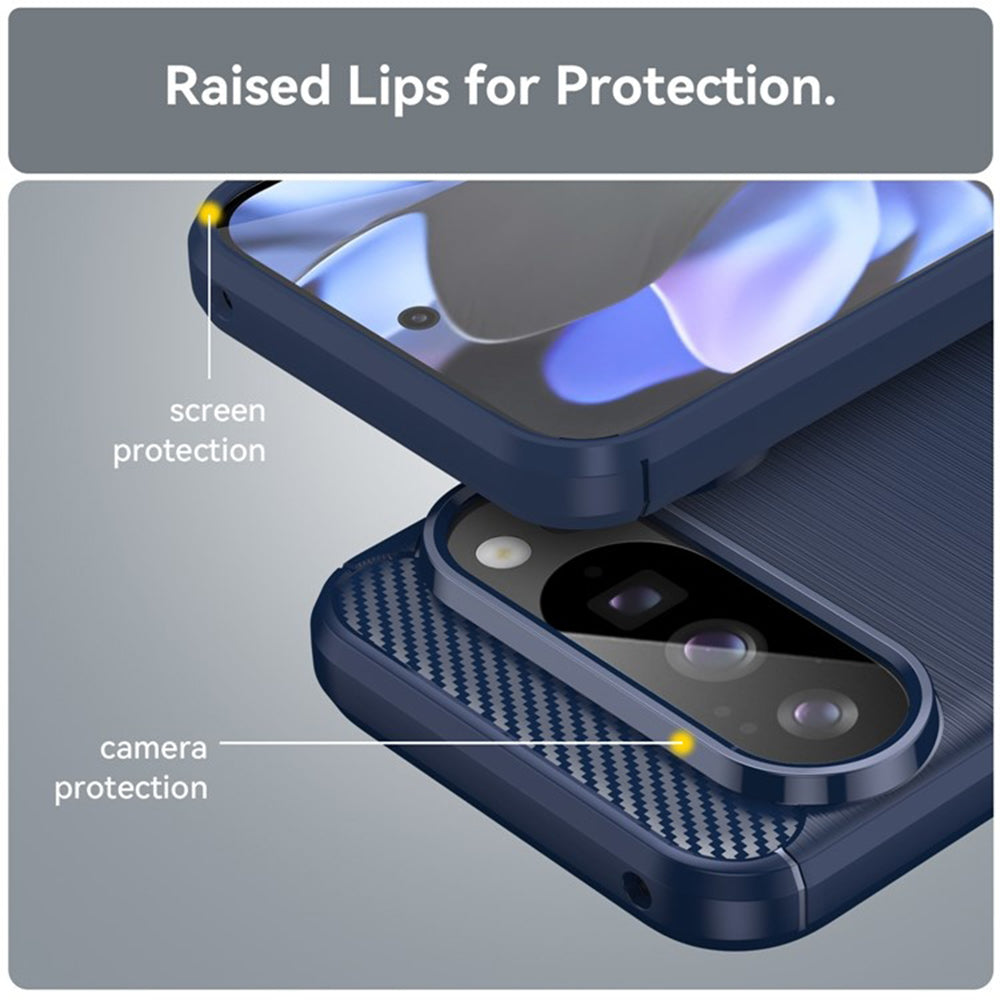 Case for Google Pixel 10 Pro / 10, Techsuit, Carbon, Blue