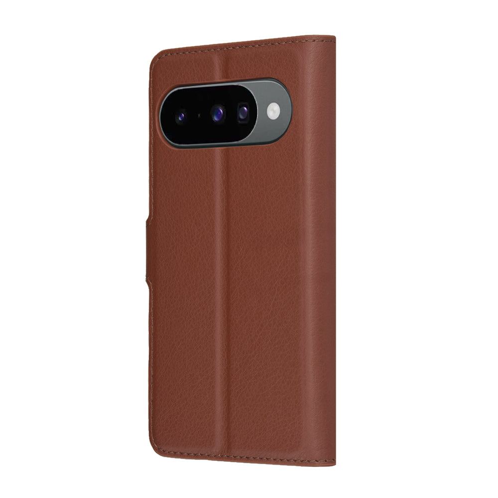 Case for Google Pixel 10 Pro / 10, Techsuit, Leather Folio, Brown