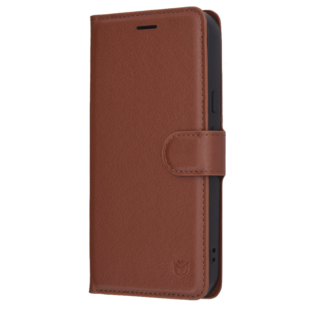 Case for Google Pixel 10 Pro / 10, Techsuit, Leather Folio, Brown