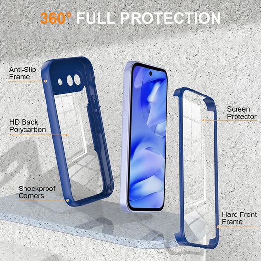 Case for Google Pixel 10a, Techsuit, ColorVerse 360, Blue
