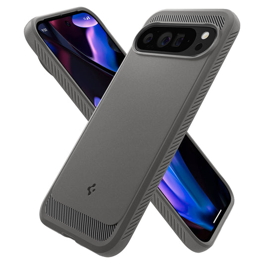 Θήκη για Google Pixel 9 Pro XL, Spigen, Rugged Armor, Γκρι ACS07784