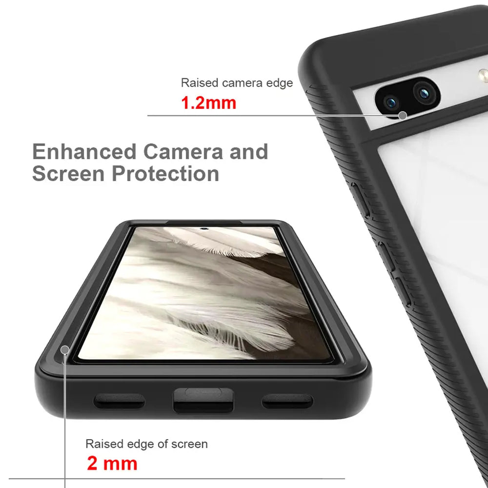 Case for Google Pixel 7a, Techsuit, Defense360 Pro, Black