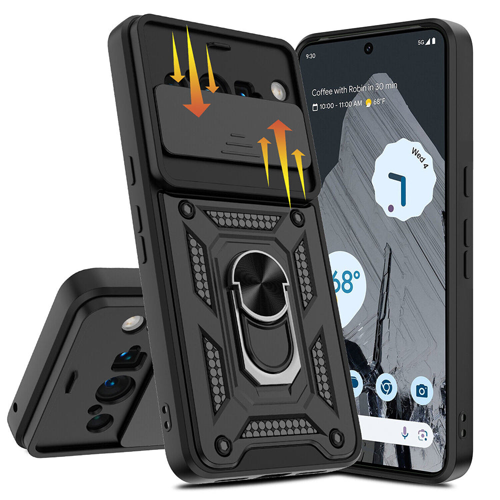Case for Google Pixel 8 Pro, Techsuit, CamShield, Black
