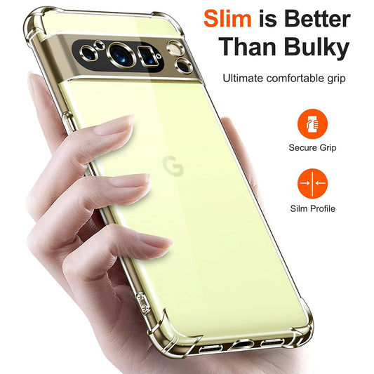 Θήκη για Google Pixel 8 Pro, Techsuit, Ανθεκτική σε Κρούσεις Διαφανής, Διάφανη