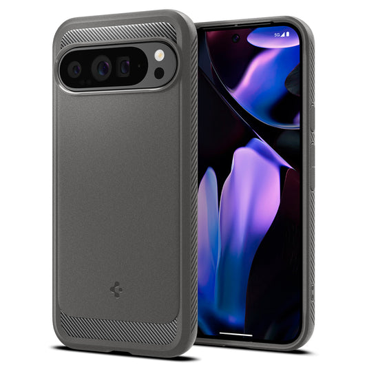 Θήκη για Google Pixel 9 Pro XL, Spigen, Rugged Armor, Γκρι ACS07784