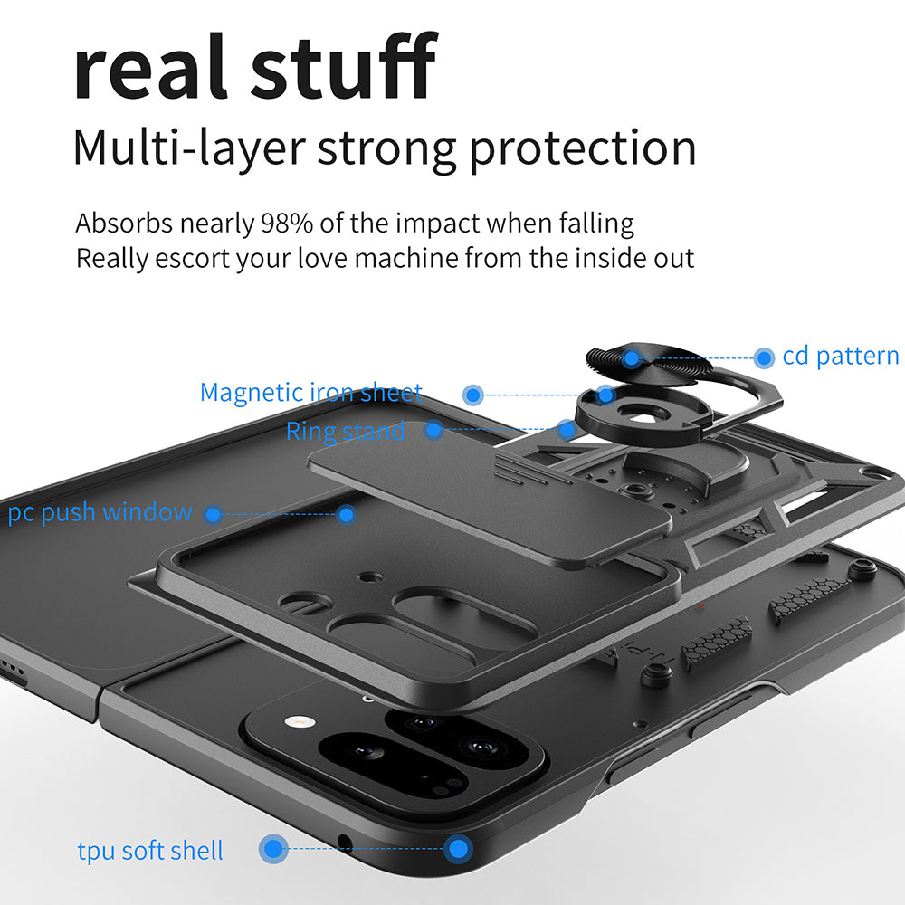 Θήκη για Google Pixel 9 Pro Fold, Techsuit, CamShield, Ροζ