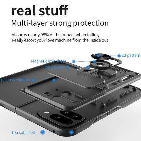 Θήκη για Google Pixel 9 Pro Fold, Techsuit, CamShield, Ροζ