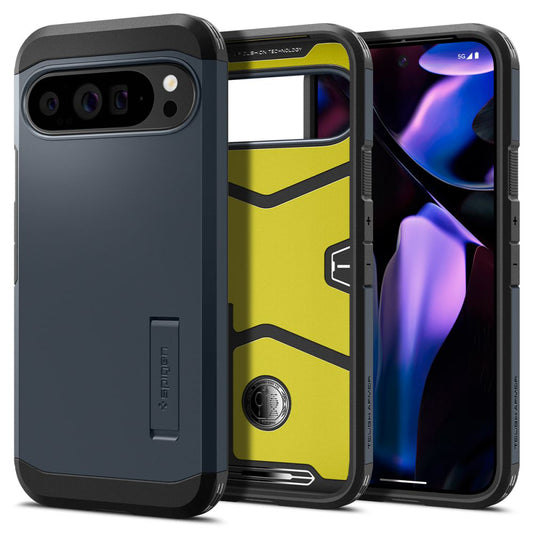 Θήκη για Google Pixel 9 Pro XL, Spigen, Tough Armor, Μπλε ACS07727
