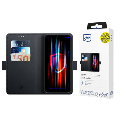 Θήκη για Google Pixel 9a, 3MK, Πορτοφόλι, Μαύρο