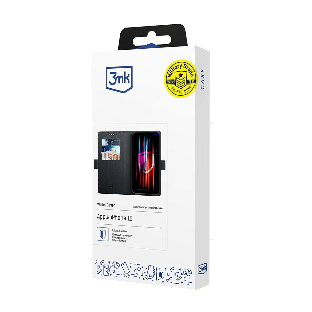Θήκη για Google Pixel 9a, 3MK, Πορτοφόλι, Μαύρο