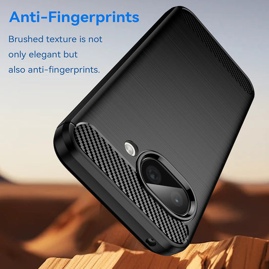 Θήκη για Google Pixel 9a, Techsuit, Carbon, Μαύρο