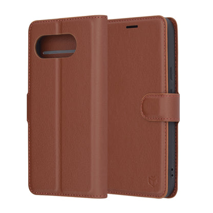 Θήκη για Google Pixel 9a, Techsuit, Leather Folio, Καφέ