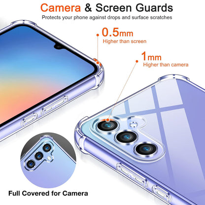 Case for Google Pixel 9a, Techsuit, Shockproof Clear, Transparent