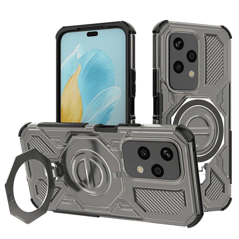Case for Honor 200 Lite, Techsuit, Carbon Shield Pro, Smoke