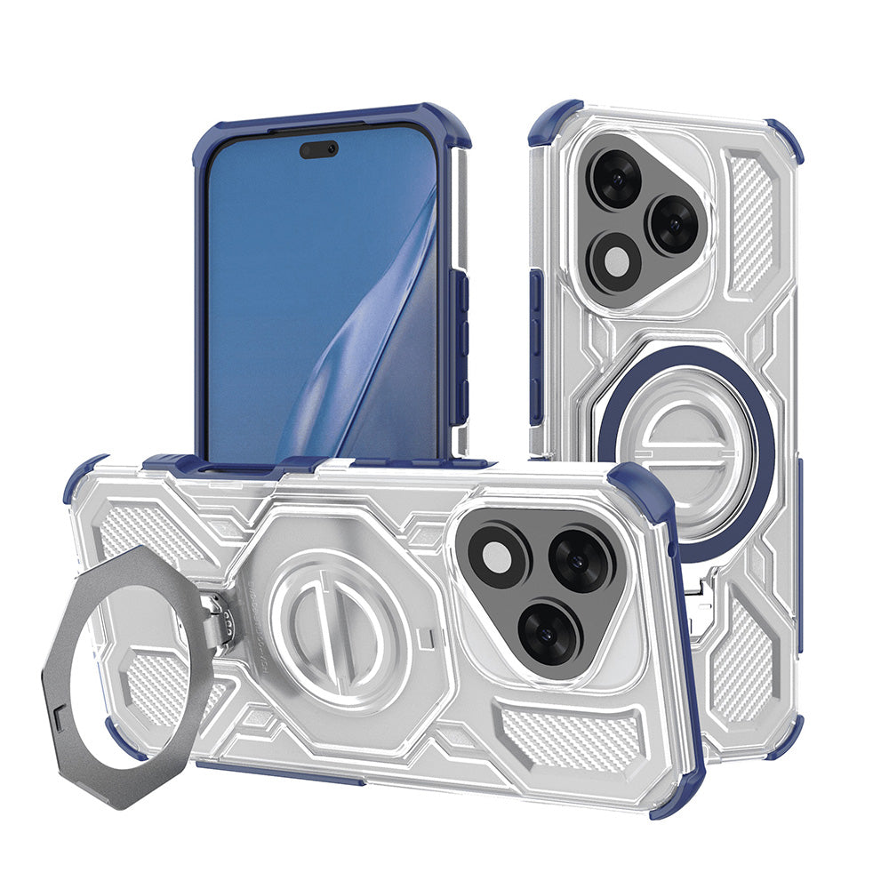 Case for Honor 400 Lite, Techsuit, Carbon Shield Pro, Blue
