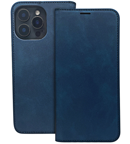 Θήκη για Honor 400 Lite, OEM, Smart Suede, Μπλε σκούρο