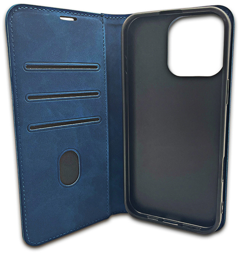 Θήκη για Honor 400 Lite, OEM, Smart Suede, Μπλε σκούρο