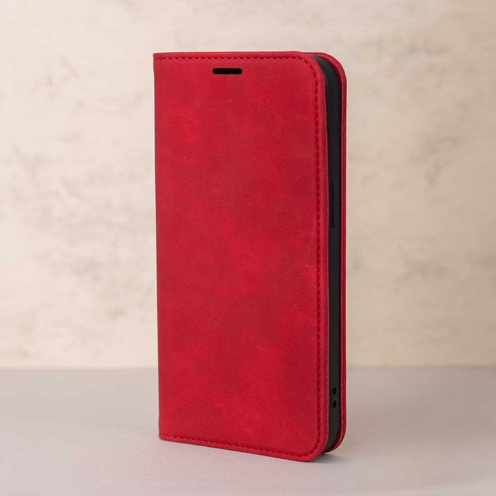 Θήκη για Honor 400 Lite, OEM, Smart Suede, Κόκκινο