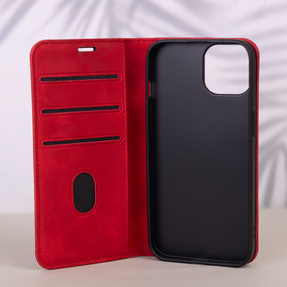 Θήκη για Honor 400 Lite, OEM, Smart Suede, Κόκκινο