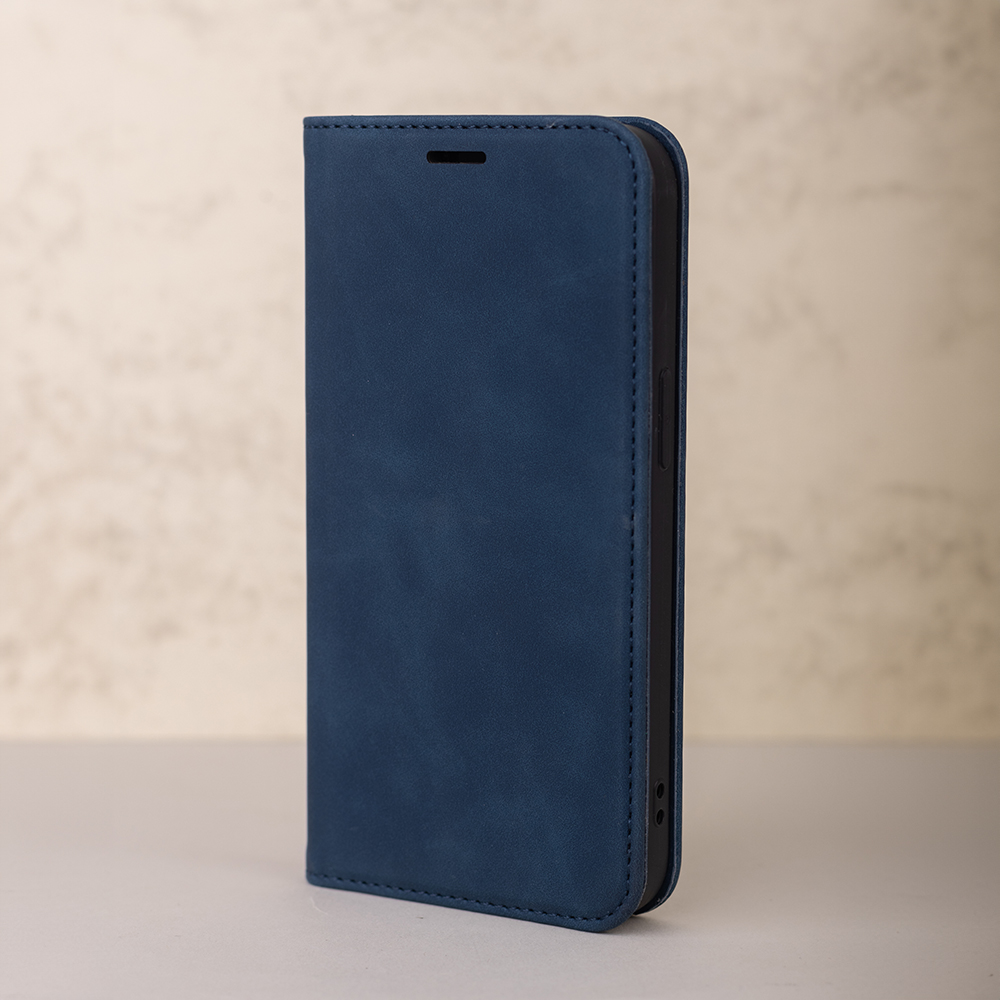 Θήκη για Honor 400 Lite, OEM, Smart Suede, Μπλε σκούρο