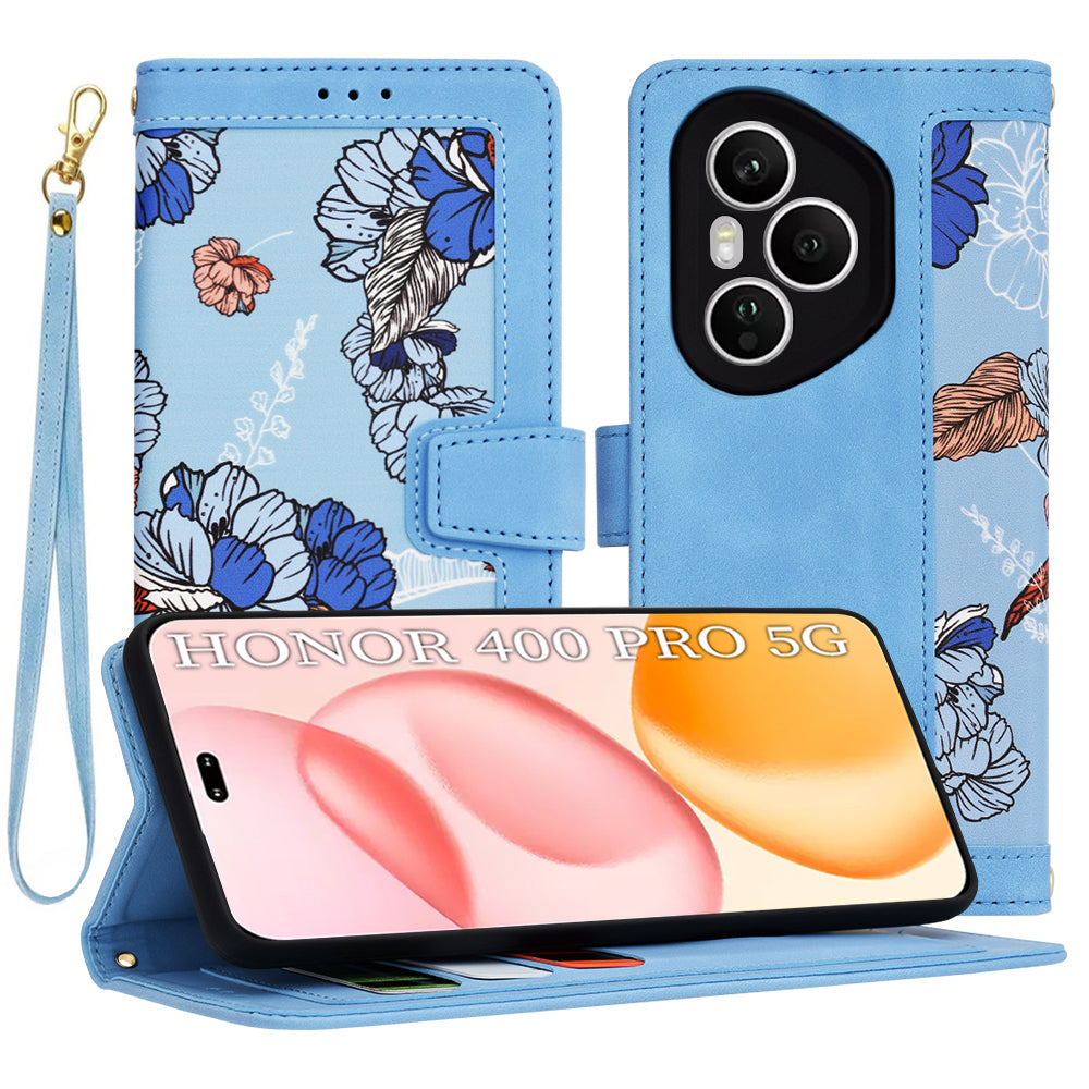 Case for Honor 400 Pro, Techsuit, FlipCraft, Blue