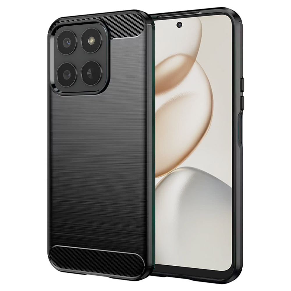 Θήκη για Honor 400 Smart 4G / X7d 4G / 400 Smart 5G, Techsuit, Καρμπόν, Μαύρη