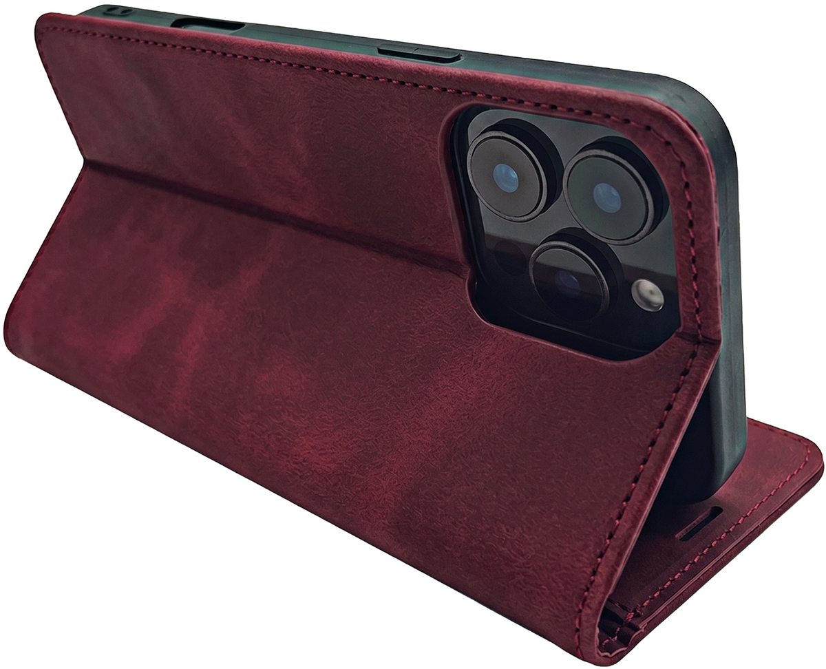 Θήκη για Honor 600 Lite, OEM, Smart Suede, Βυσσινί