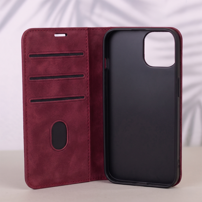 Θήκη για Honor 600 Lite, OEM, Smart Suede, Βυσσινί