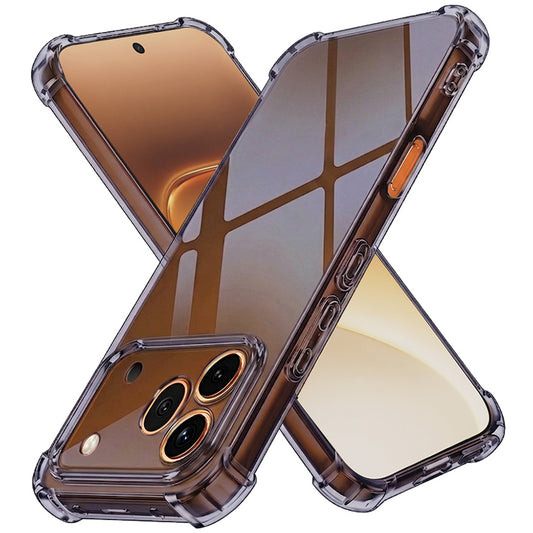 Θήκη για Honor 600 Pro, Techsuit, Ανθεκτική σε Κρούσεις Διαφανής, Καπνιστή